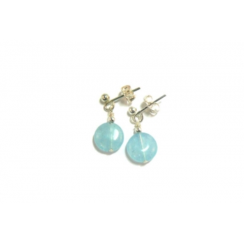 Blue Aquamarine Drop Earrings Blue Aquamarine Drop Earrings